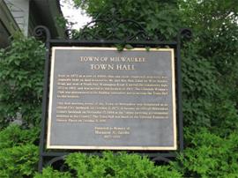 Historical plaque town hall